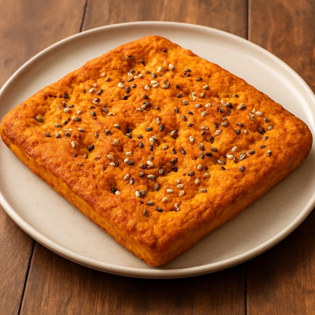 Focaccia di lenticchie rosse