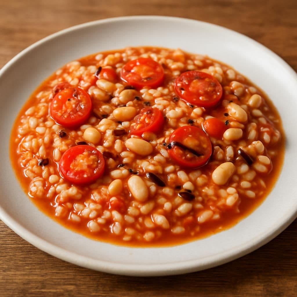 Risotto alla pizzaiola vegano — ricetta italiana fatta in casa