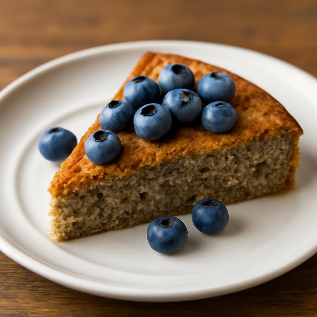 Torta di grano saraceno e mirtilli — ricetta italiana fatta in casa