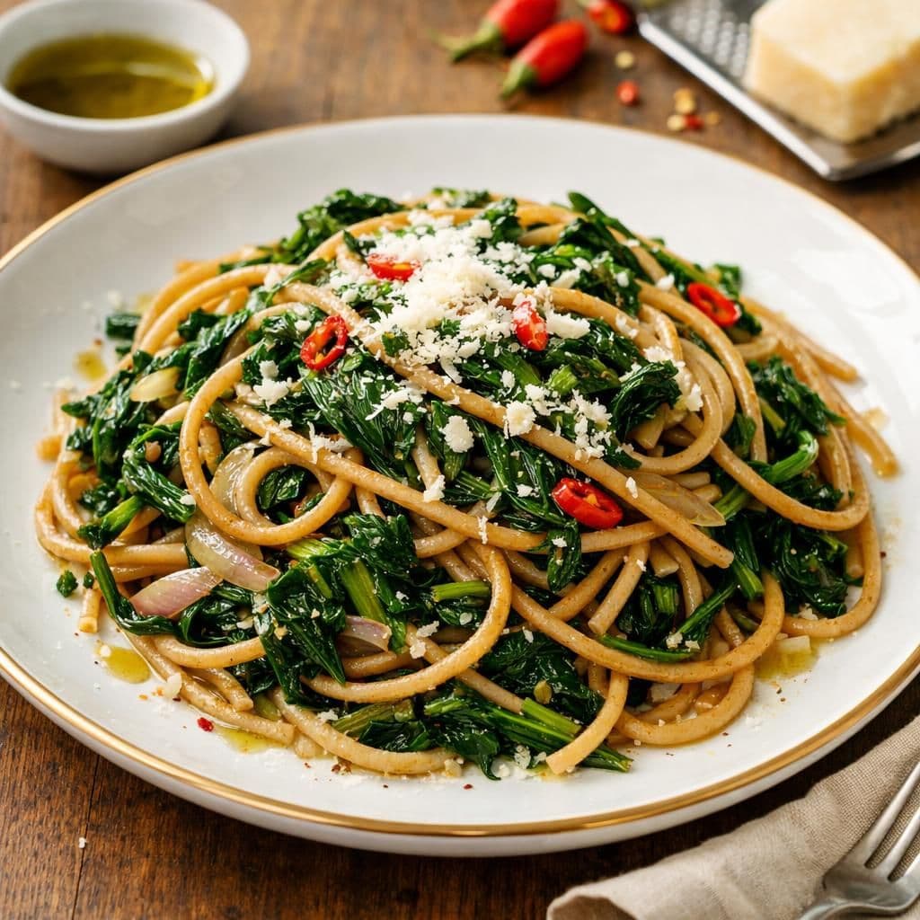 Spaghetti con cicoria
