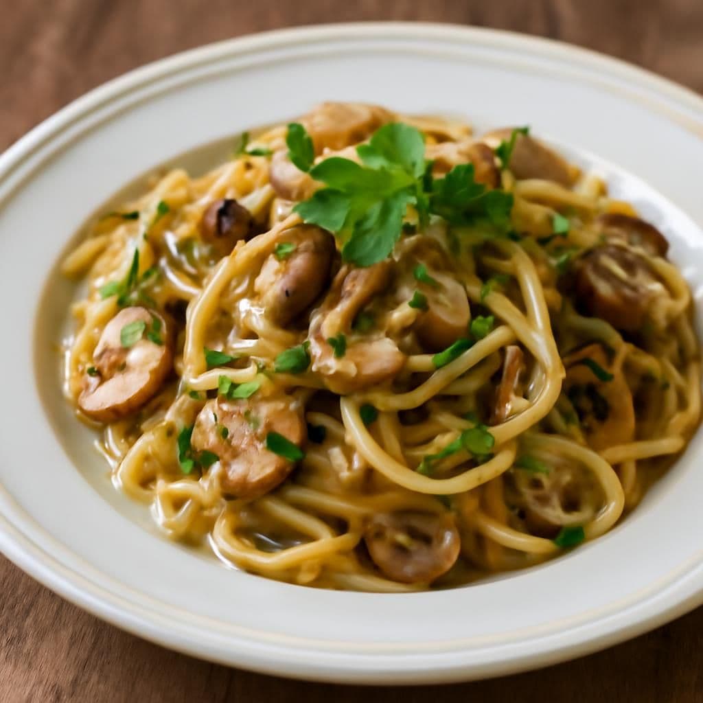 Pasta alla boscaiola — ricetta italiana fatta in casa
