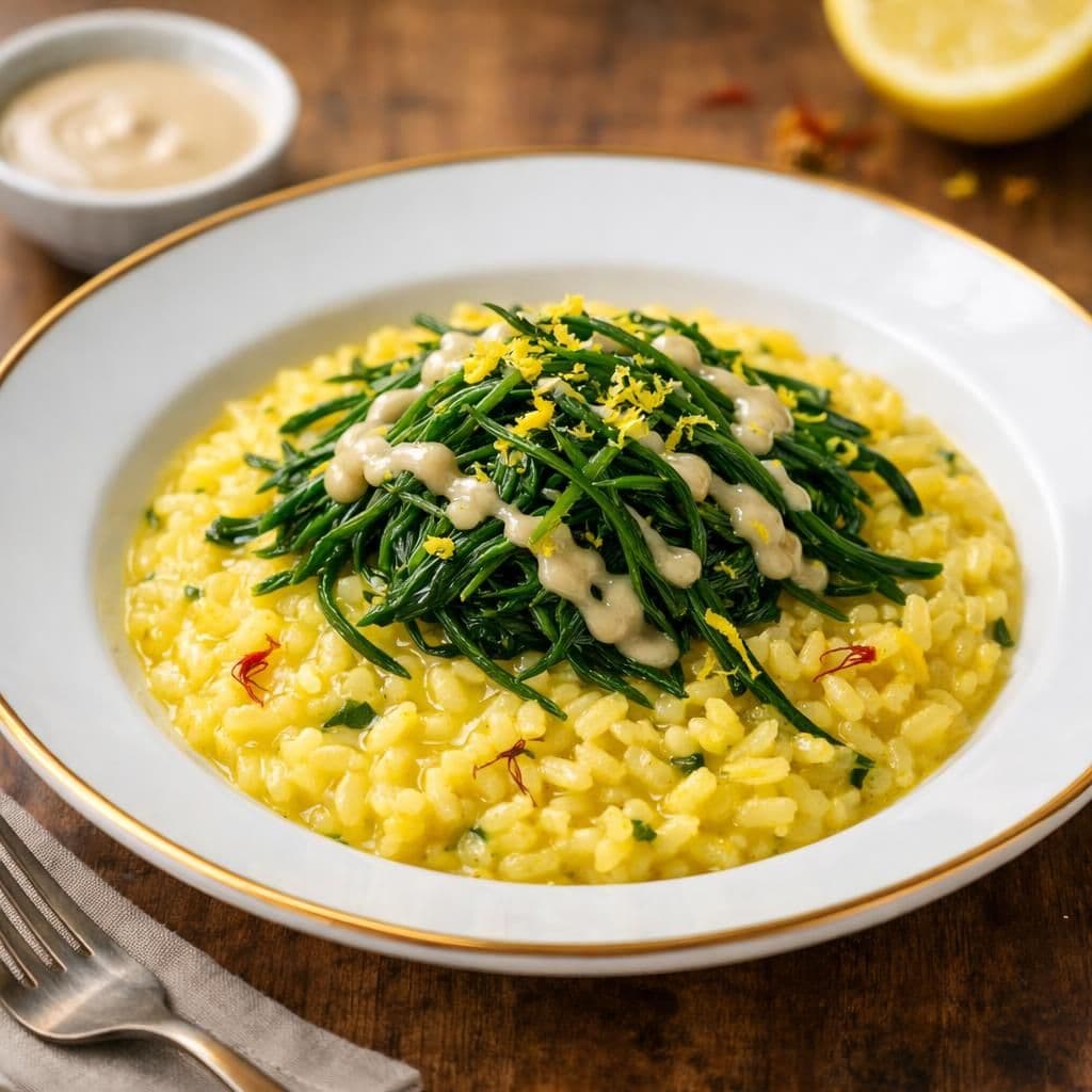 Risotto agli agretti — ricetta italiana fatta in casa