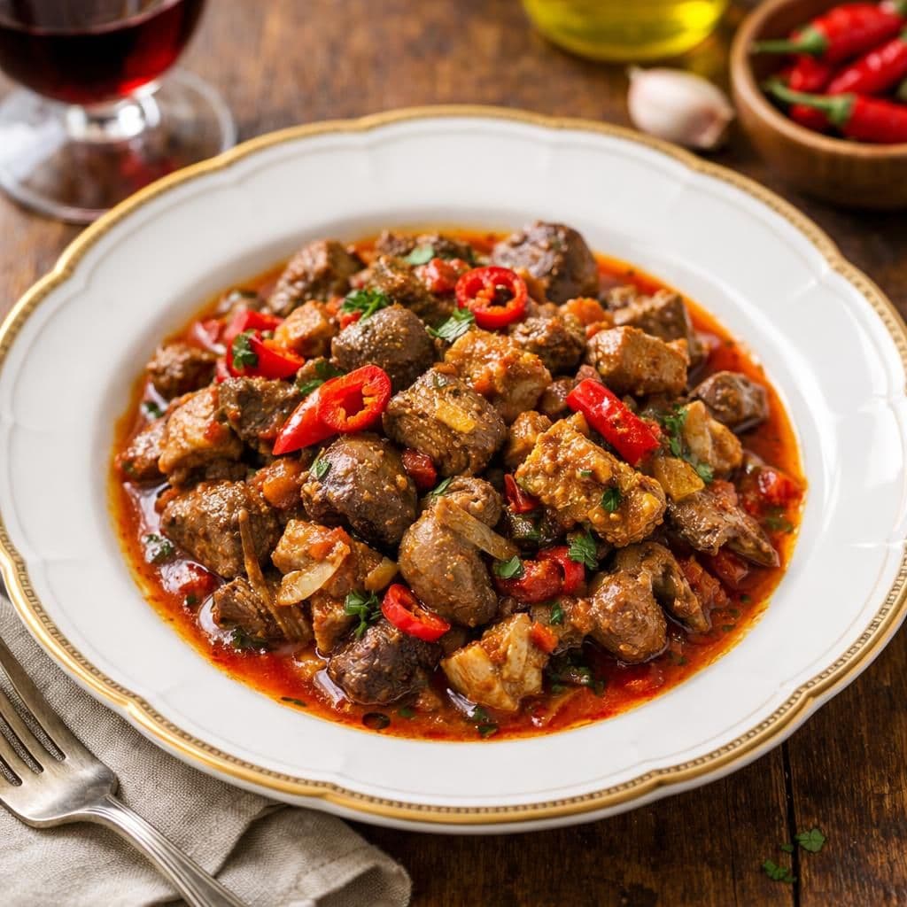 Spezzatino di frattaglie alla calabrese