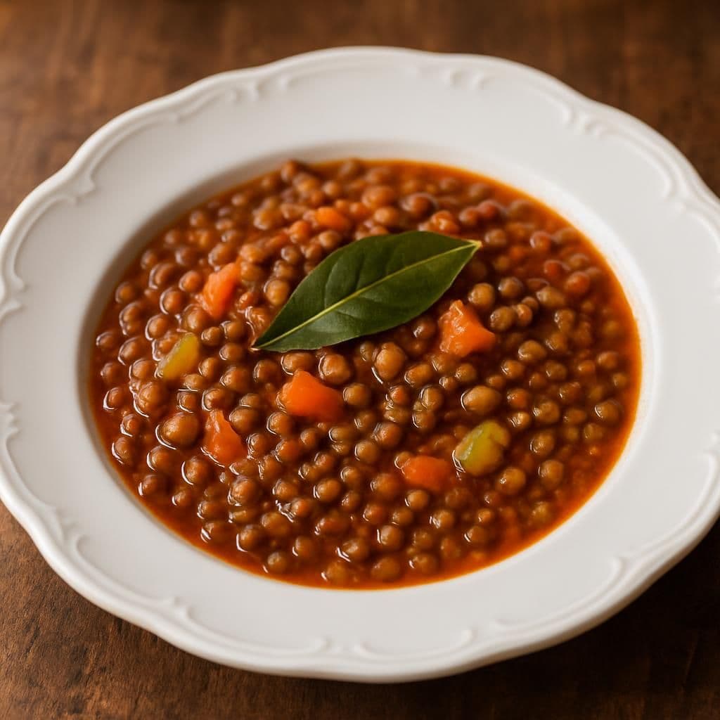 Lenticchie in umido — ricetta italiana fatta in casa