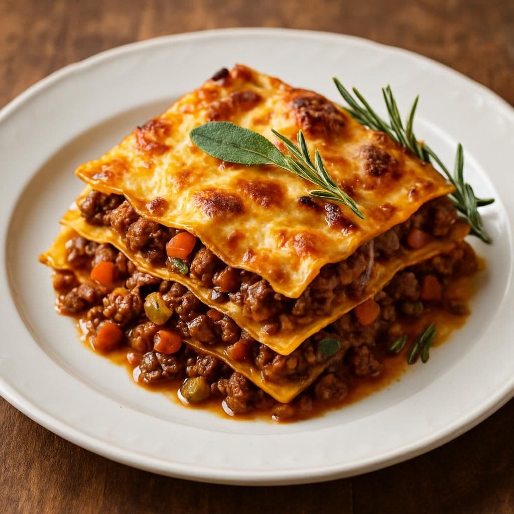 Lasagne carne e verdure
