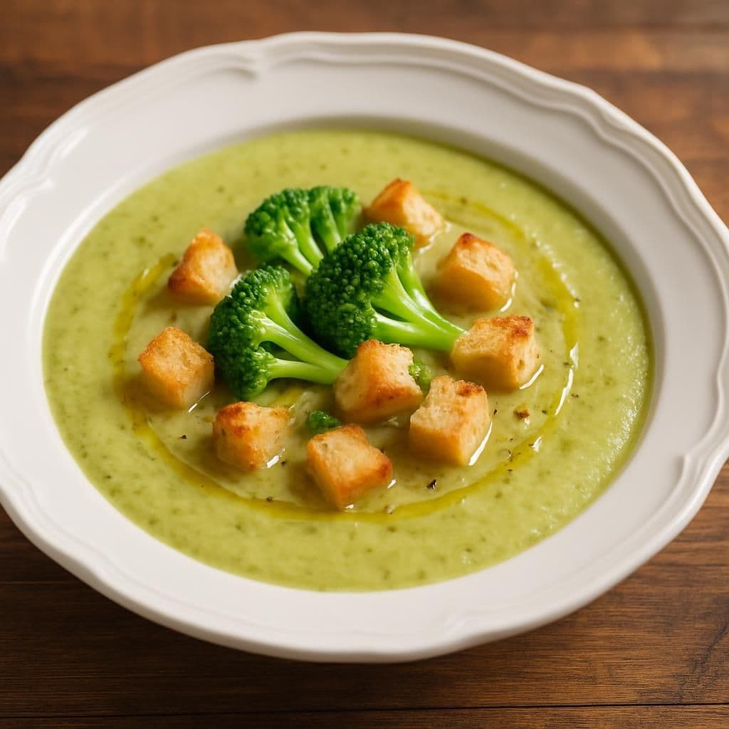 Vellutata di broccoli — ricetta italiana fatta in casa
