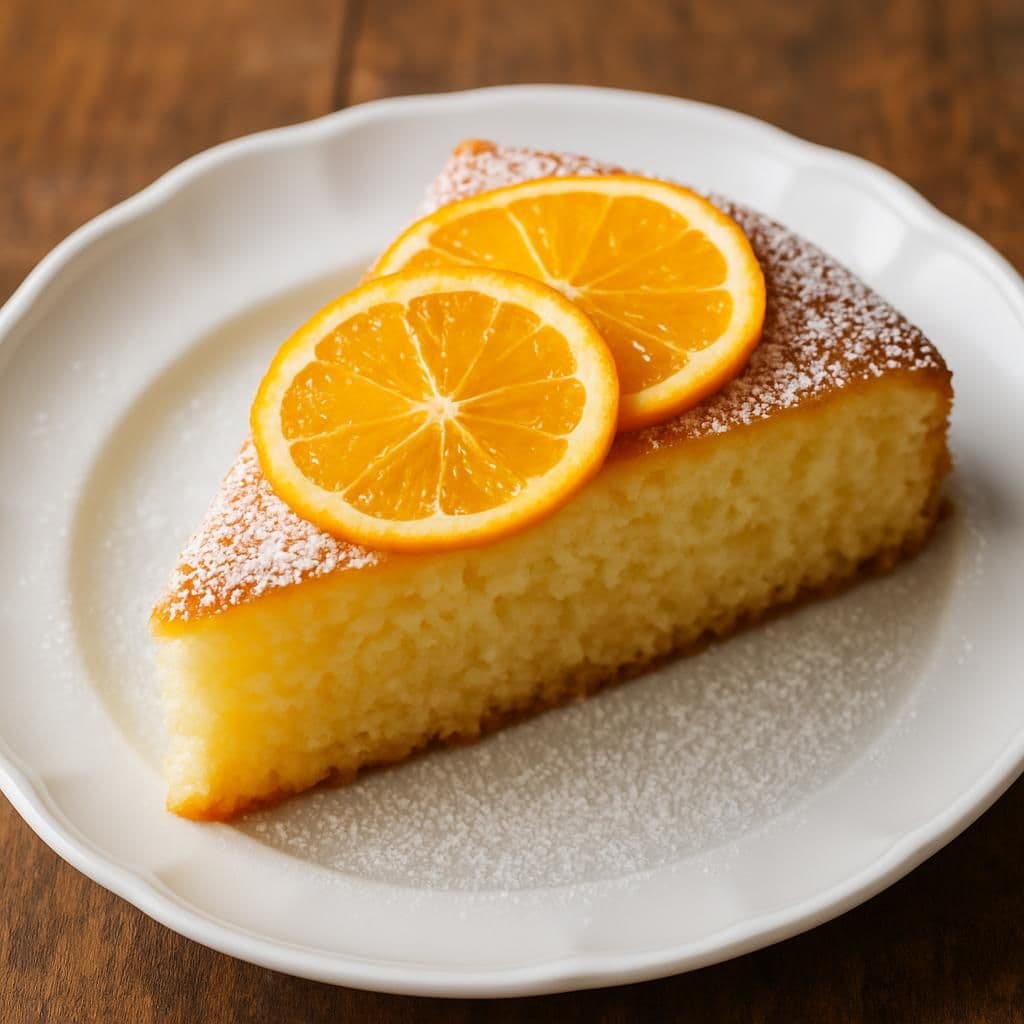 Torta all'arancia senza uova