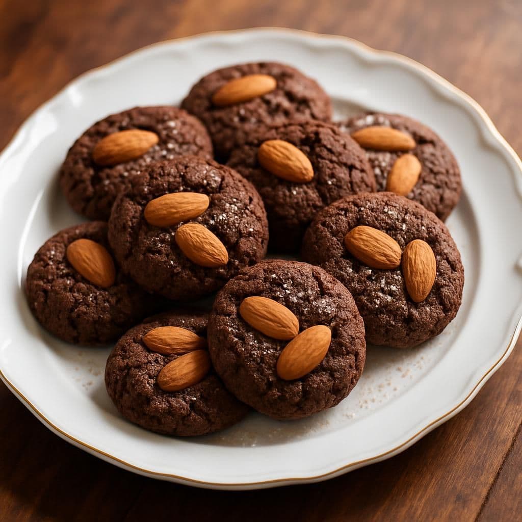Biscotti alle mandorle e cacao