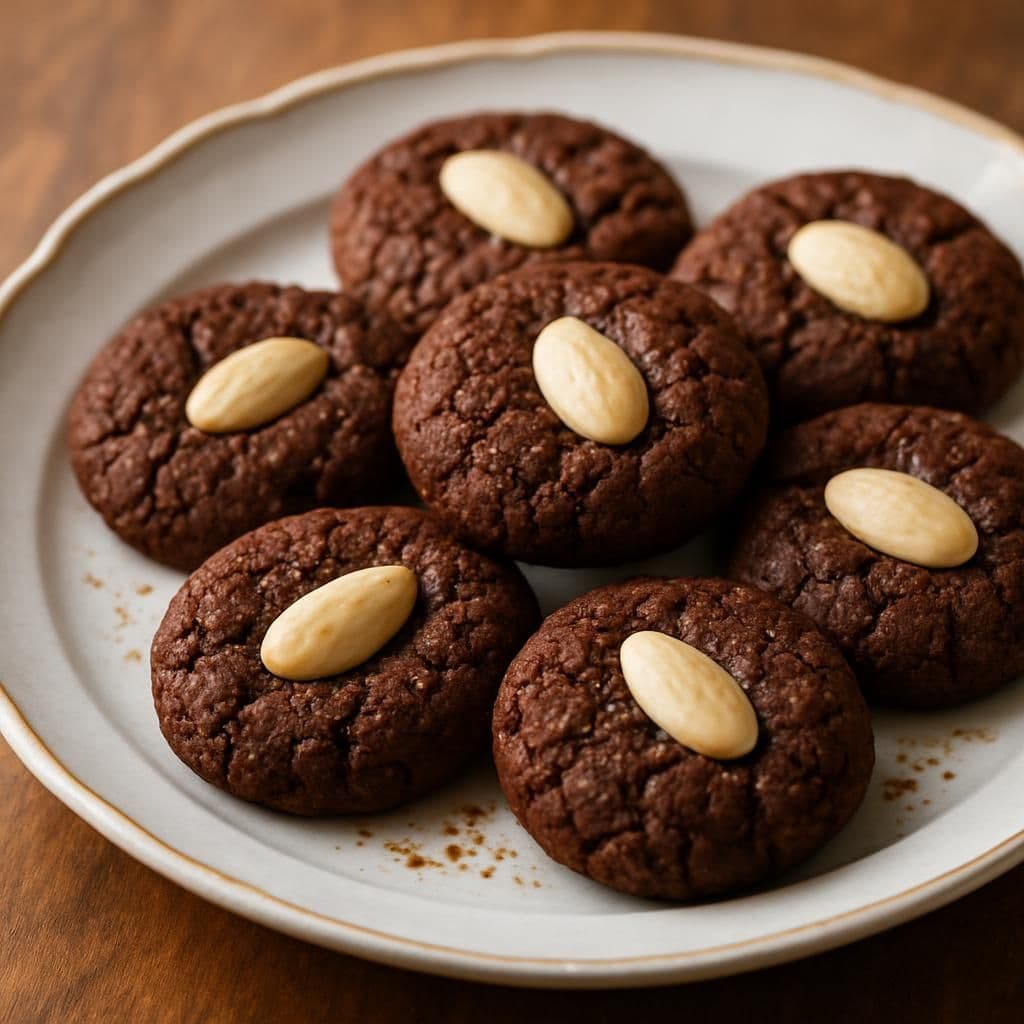 Biscotti alle mandorle e cacao
