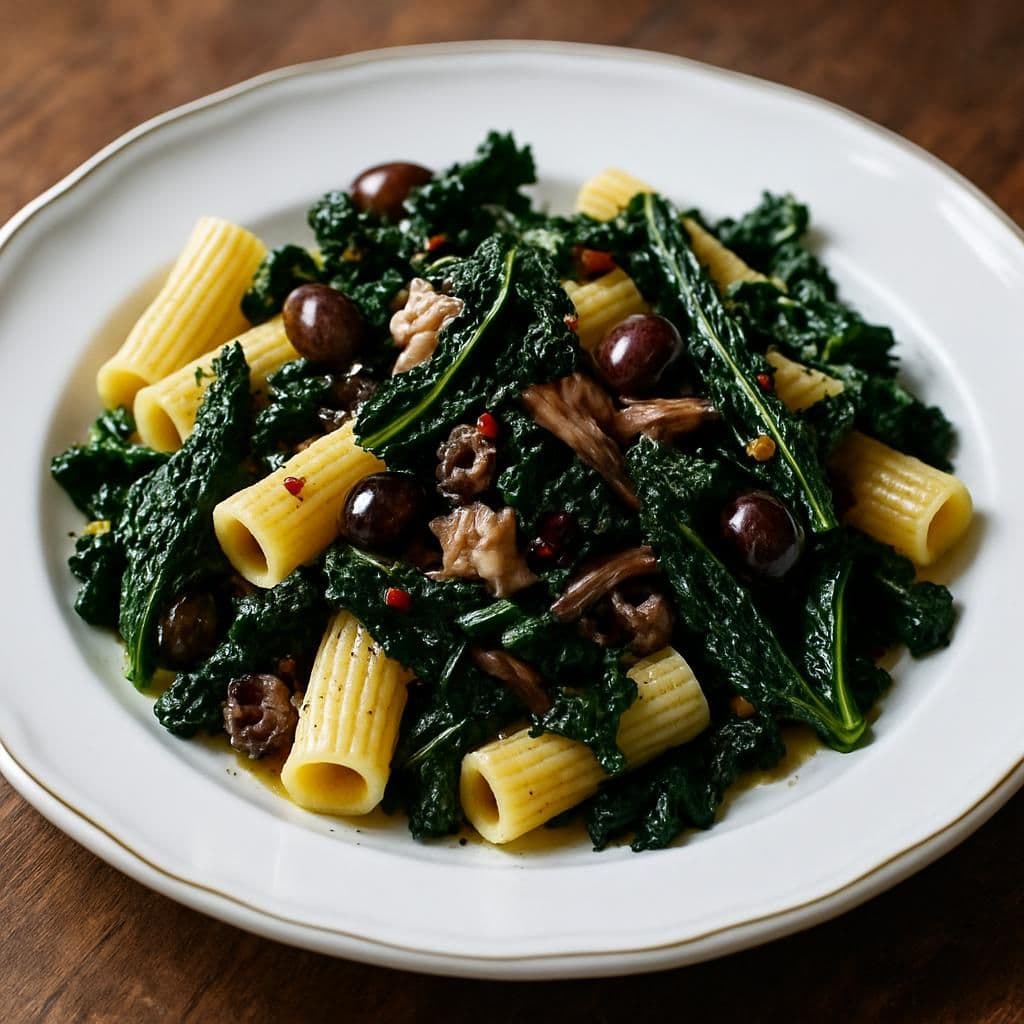 Pasta con cavolo nero — ricetta italiana fatta in casa