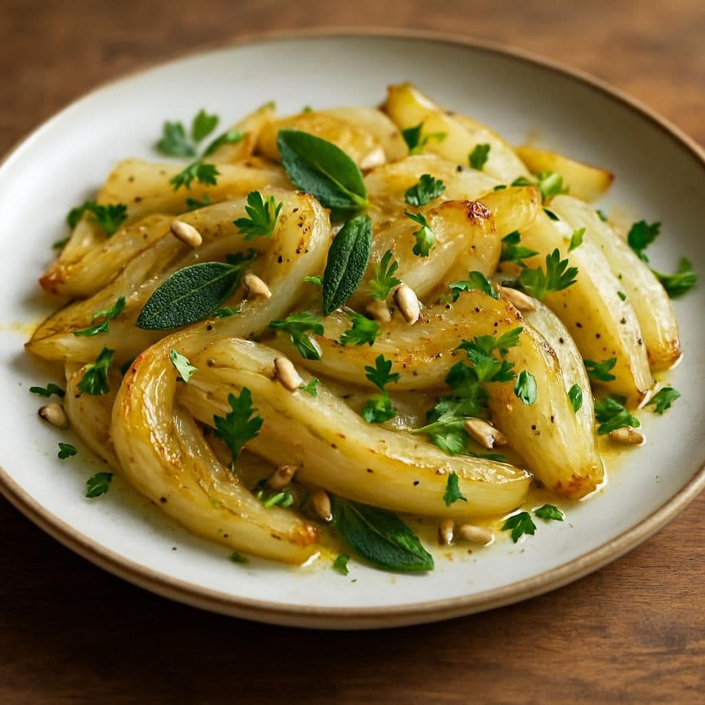 Finocchi in padella — ricetta italiana fatta in casa